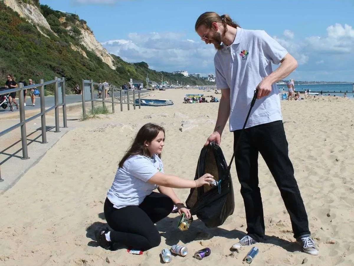 Community beach cleanup and environmental services